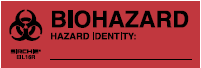"Biohazard" Hazard Identity Labels, 3" x 1" (EIL16R)